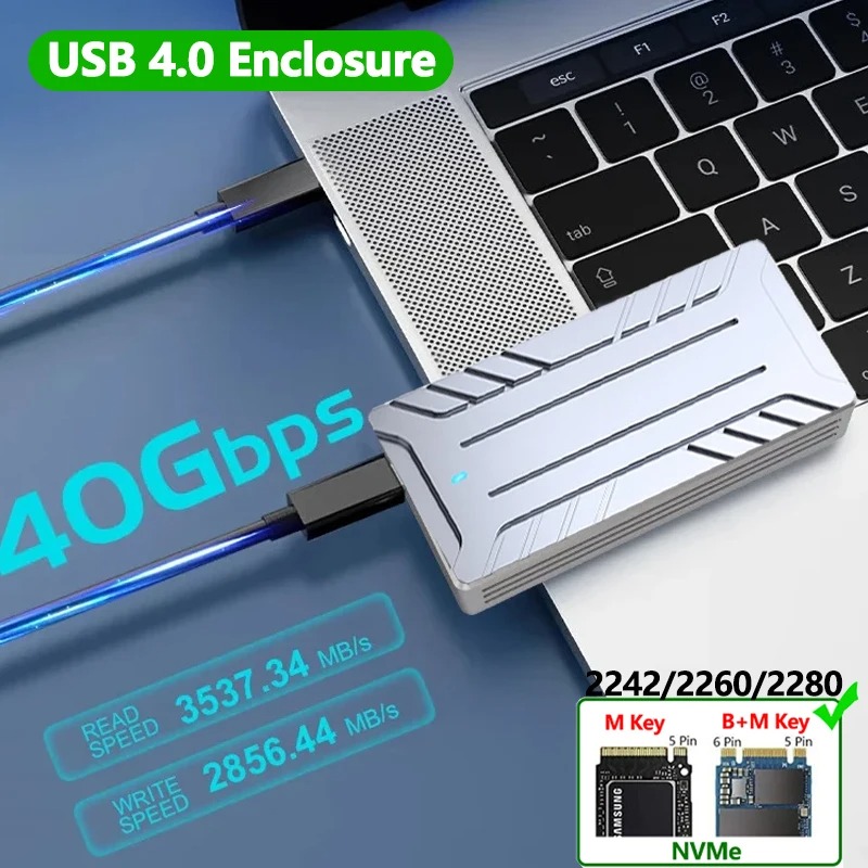 USB4 40Gbps M.2 NVMe SSD Enclo - Thunderbolt 4 External Ssd 4Tb 评论和价格